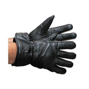 Men's Lined Lamb Skin Leather Mid Length Gauntlet Gloves